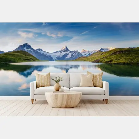 Papier peint reflet alpin à Bachalpsee – Wallnifity®