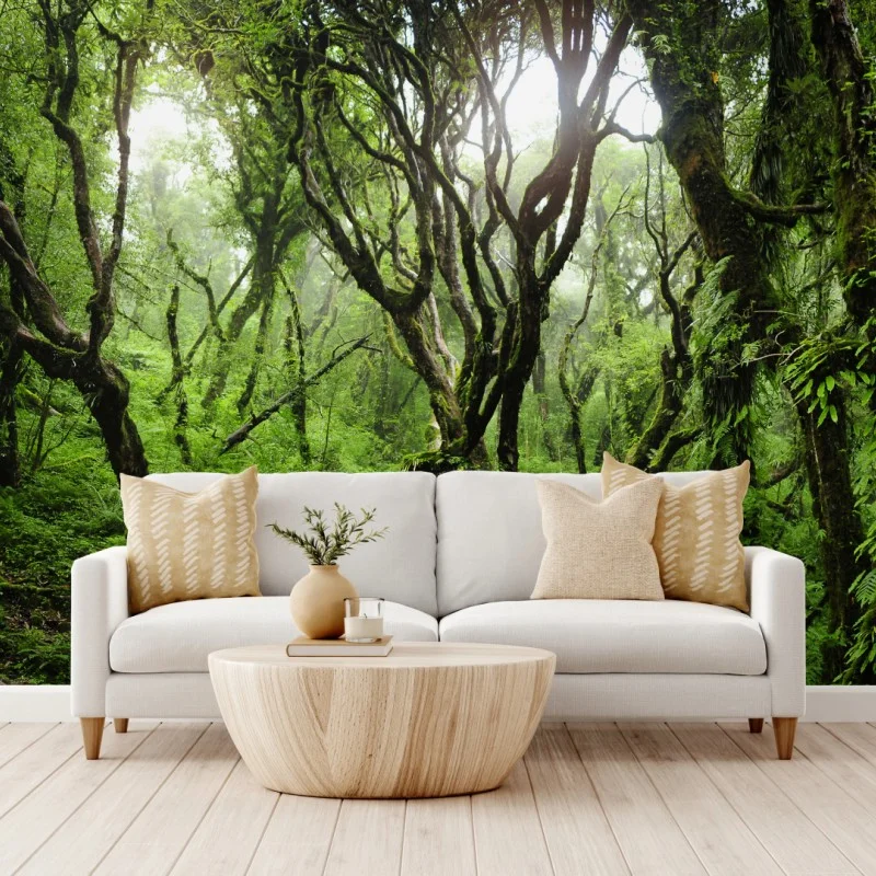 Papier peint forêt mystique recouverte de mousse – Wallnifity®