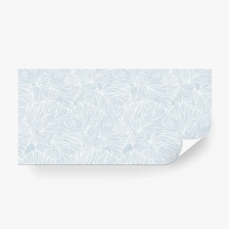 Papier peint motif floral linéaire bleu pastel – Wallnifity® Papier peint motif floral linéaire bleu pastel – Wallnifity®