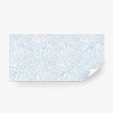 Papier peint motif floral linéaire bleu pastel – Wallnifity®