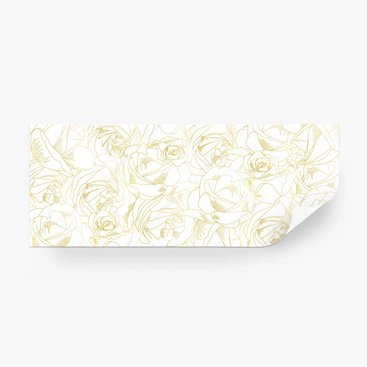 Papier peint roses dorées en motif au trait – Wallnifity® Papier peint roses dorées en motif au trait – Wallnifity®