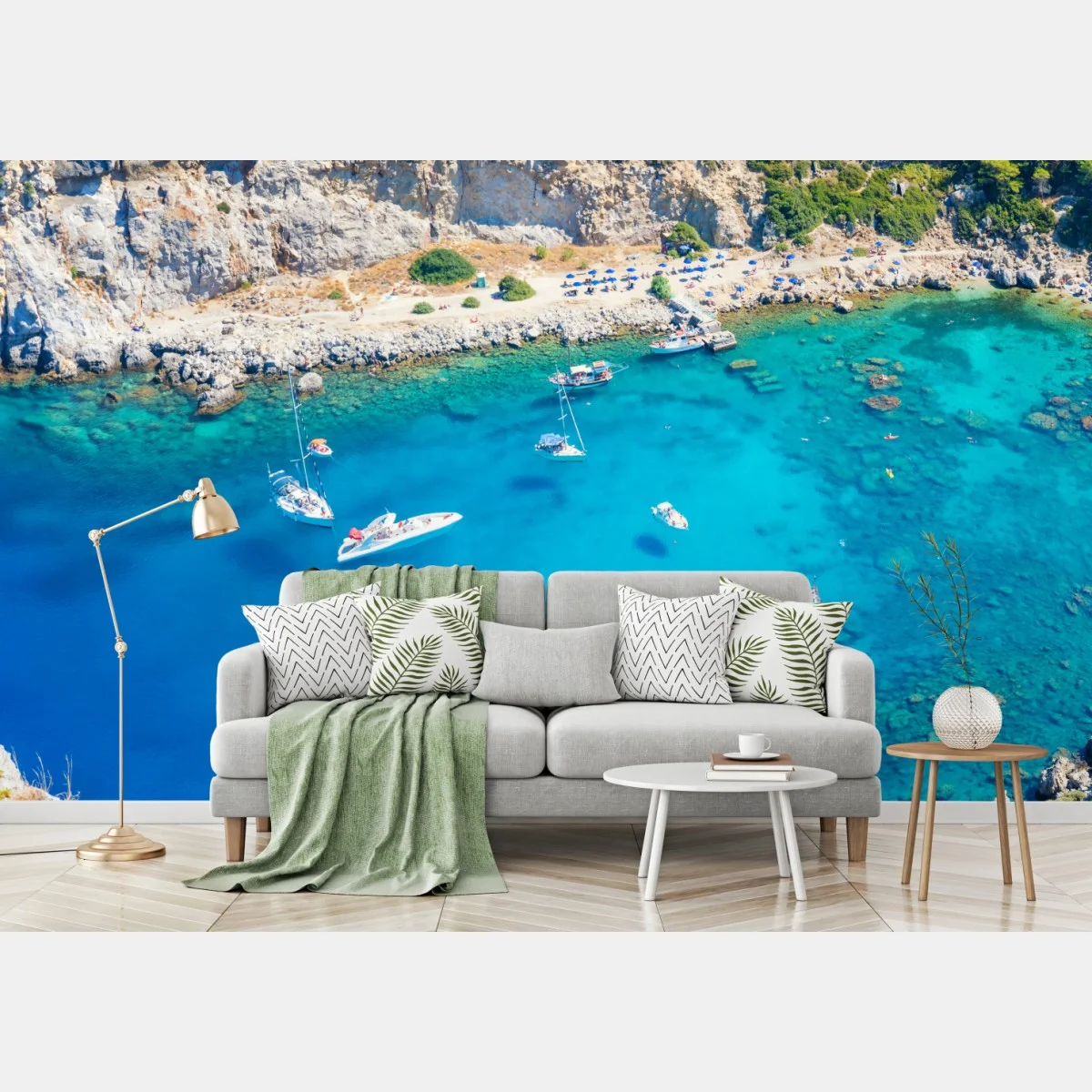 Papier peint baie d'Anthony Quinn à Rhodes – Wallnifity® Papier peint baie d'Anthony Quinn à Rhodes – Wallnifity®