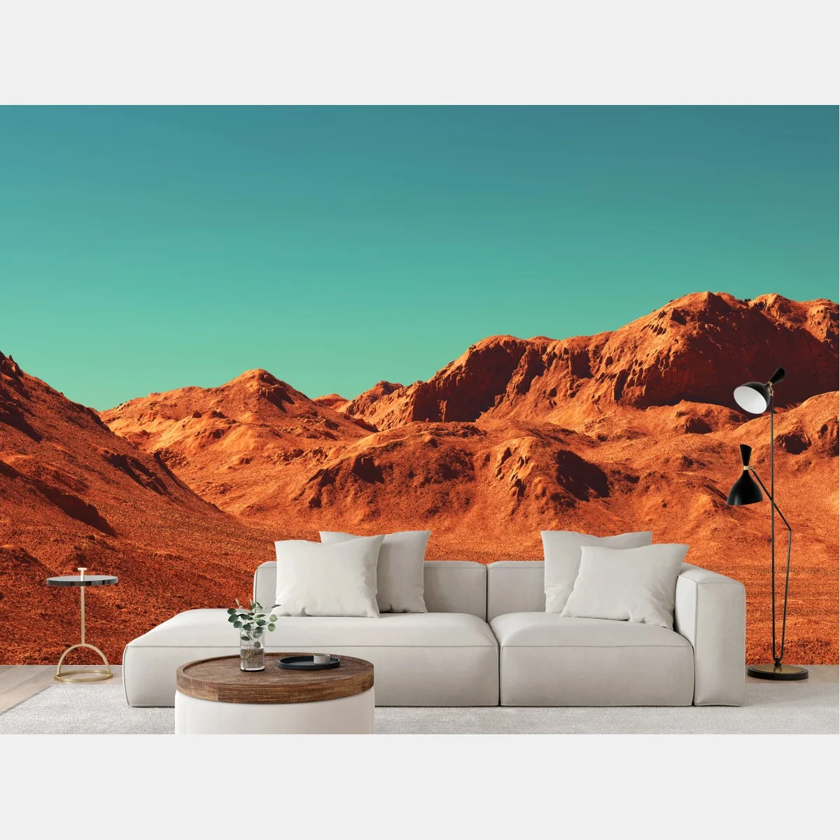 Papier peint horizon martien de Mars – Wallnifity® Papier peint horizon martien de Mars – Wallnifity®