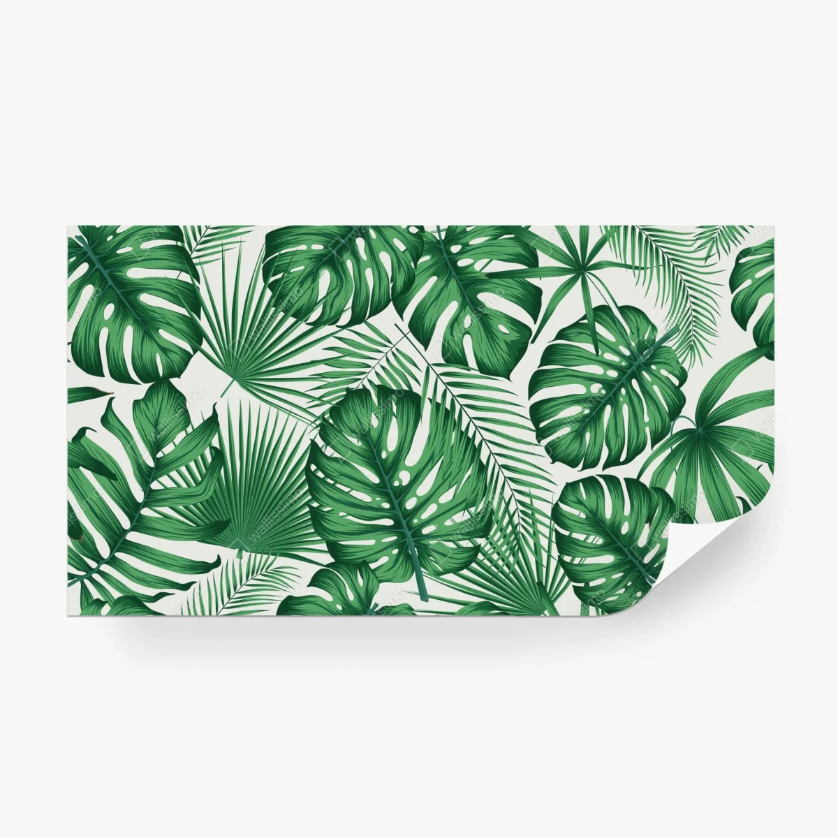 Papier peint motif feuillage tropical vert – Wallnifity®