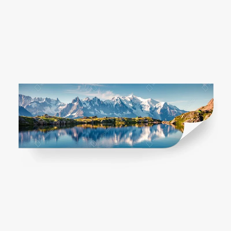 Papier peint reflets du Lac Blanc et Mont Blanc – Wallnifity® Papier peint reflets du Lac Blanc et Mont Blanc – Wallnifity®