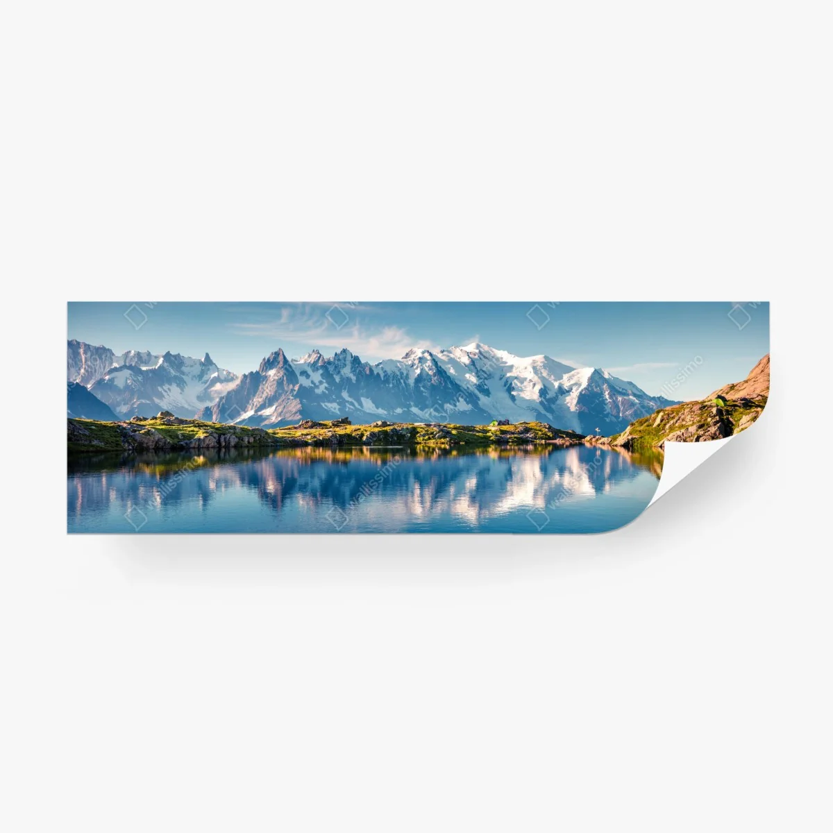 Papier peint reflets du Lac Blanc et Mont Blanc – Wallnifity® Papier peint reflets du Lac Blanc et Mont Blanc – Wallnifity®