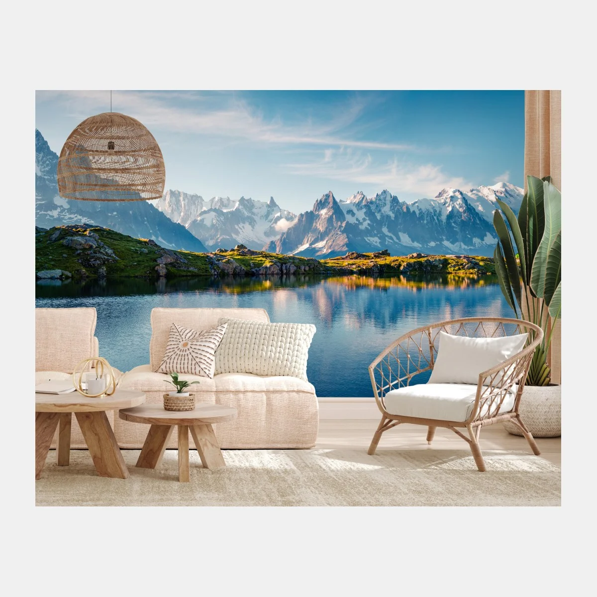Papier peint reflets du Mont Blanc au Lac Blanc – Wallnifity® Papier peint reflets du Mont Blanc au Lac Blanc – Wallnifity®