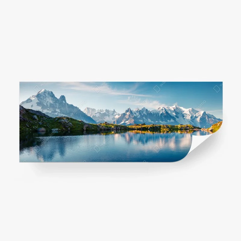 Papier peint reflets du Mont Blanc au Lac Blanc – Wallnifity® Papier peint reflets du Mont Blanc au Lac Blanc – Wallnifity®