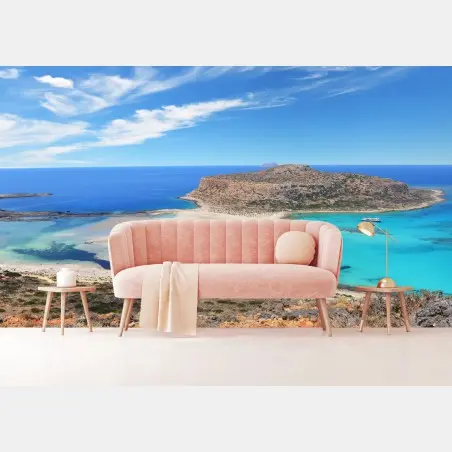 Papier peint lagon de Balos, crique turquoise de Crète – Wallnifity®
