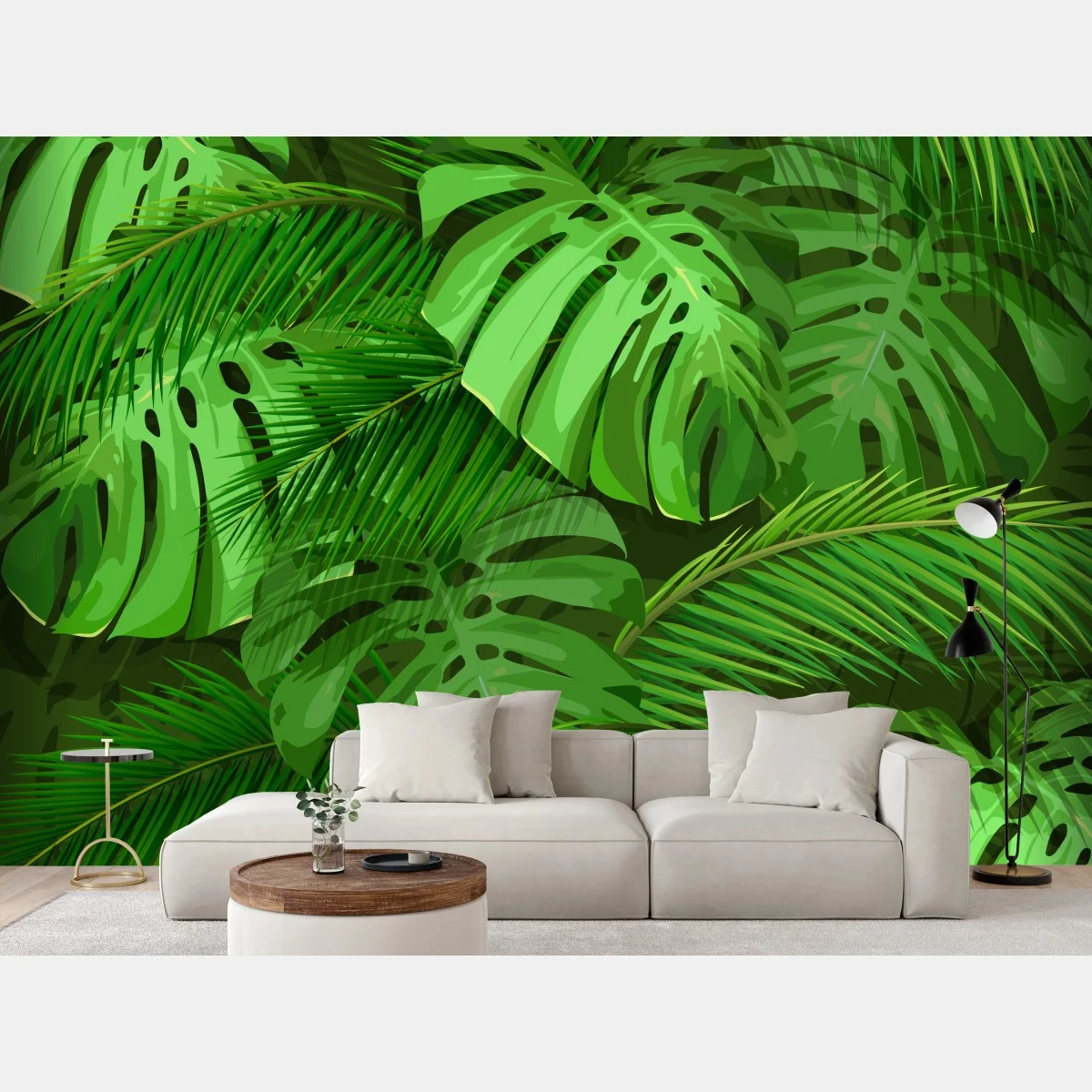 Papier peint feuillage tropical luxuriant – Wallnifity® Papier peint feuillage tropical luxuriant – Wallnifity®