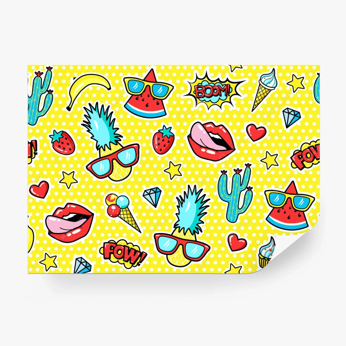 Papier peint motifs pop art estivaux colorés – Wallnifity® Papier peint motifs pop art estivaux colorés – Wallnifity®