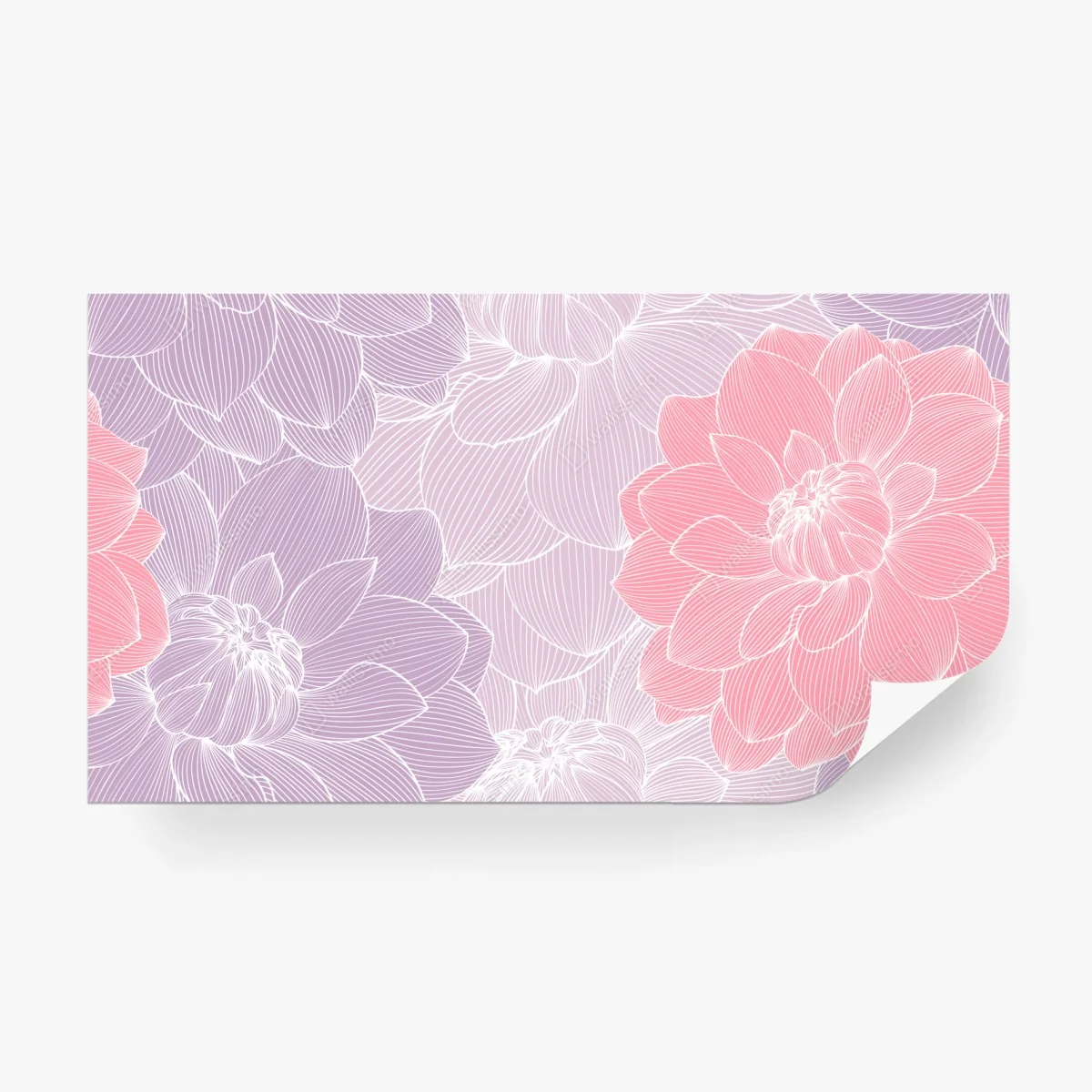 Papier peint motif floral pastel délicat – Wallnifity®