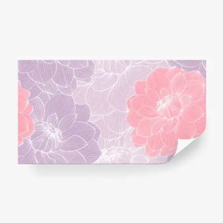 Papier peint motif floral pastel délicat – Wallnifity®