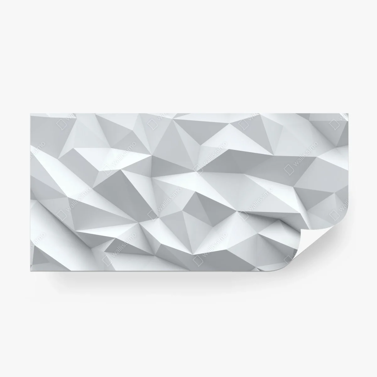 Papier peint motif géométrique minimaliste blanc et gris pour décoration murale – Wallnifity®