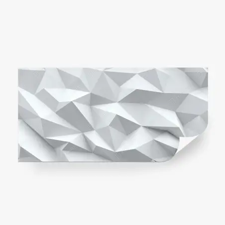 Papier peint motif géométrique minimaliste blanc et gris pour décoration murale – Wallnifity®
