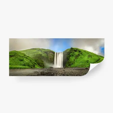 Papier peint cascade majestueuse de Skogafoss – Wallnifity®