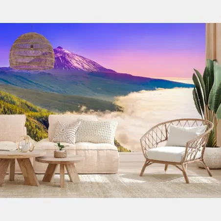 Papier peint aube colorée sur le Teide, Tenerife – Wallnifity®