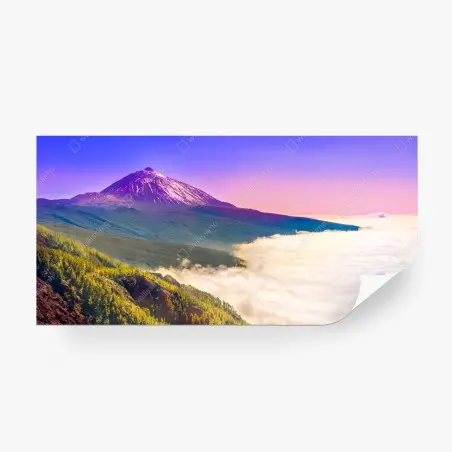 Papier peint aube colorée sur le Teide, Tenerife – Wallnifity®