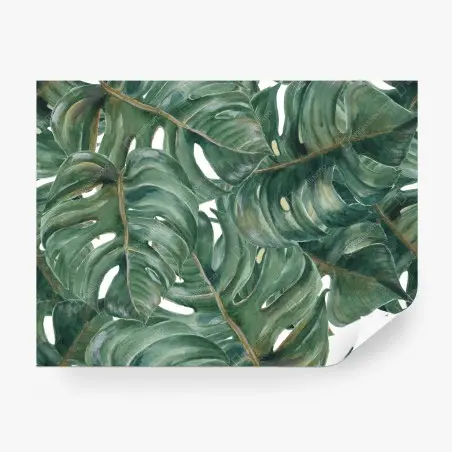 Papier peint motif feuilles de monstera tropicales – Wallnifity®