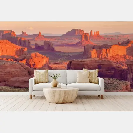 Papier peint vue panoramique depuis Hunts Mesa, Monument Valley – Wallnifity®
