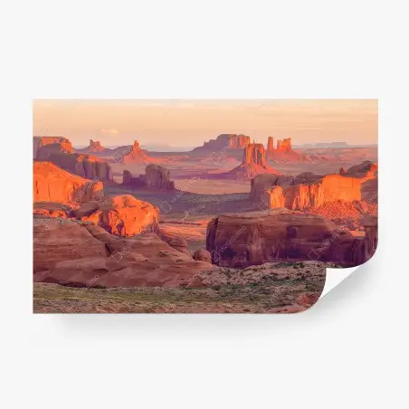 Papier peint vue panoramique depuis Hunts Mesa, Monument Valley – Wallnifity®