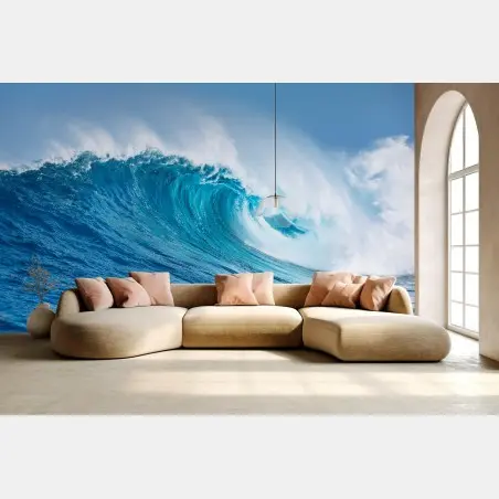 Papier peint vague puissante et lumineuse – Wallnifity®