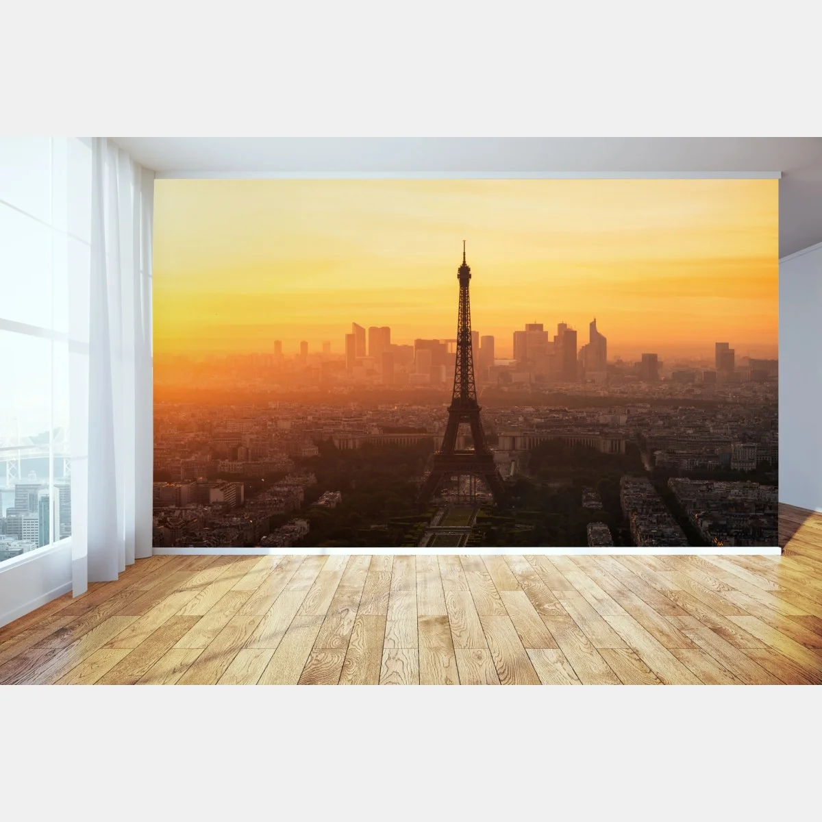 Papier peint coucher de soleil sur la Tour Eiffel – Wallnifity® Papier peint coucher de soleil sur la Tour Eiffel – Wallnifity®