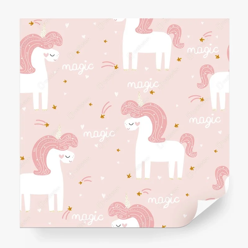 Papier peint rêve de licorne rose – Wallnifity® Papier peint rêve de licorne rose – Wallnifity®