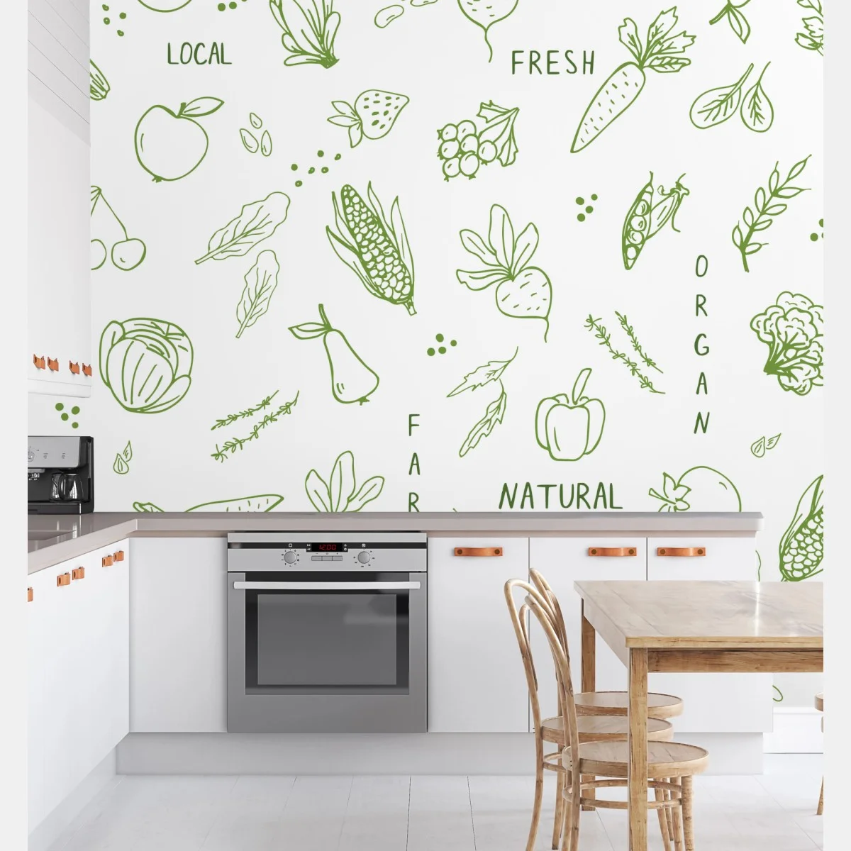 Papier peint motif végétal frais et naturel – Wallnifity® Papier peint motif végétal frais et naturel – Wallnifity®