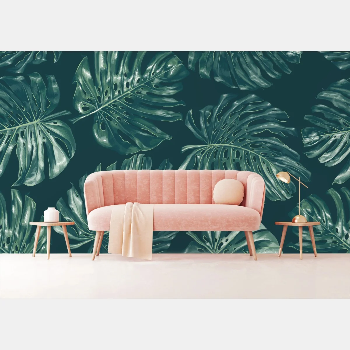 Papier peint motif feuilles de monstera tropicales – Wallnifity® Papier peint motif feuilles de monstera tropicales – Wallnifity®