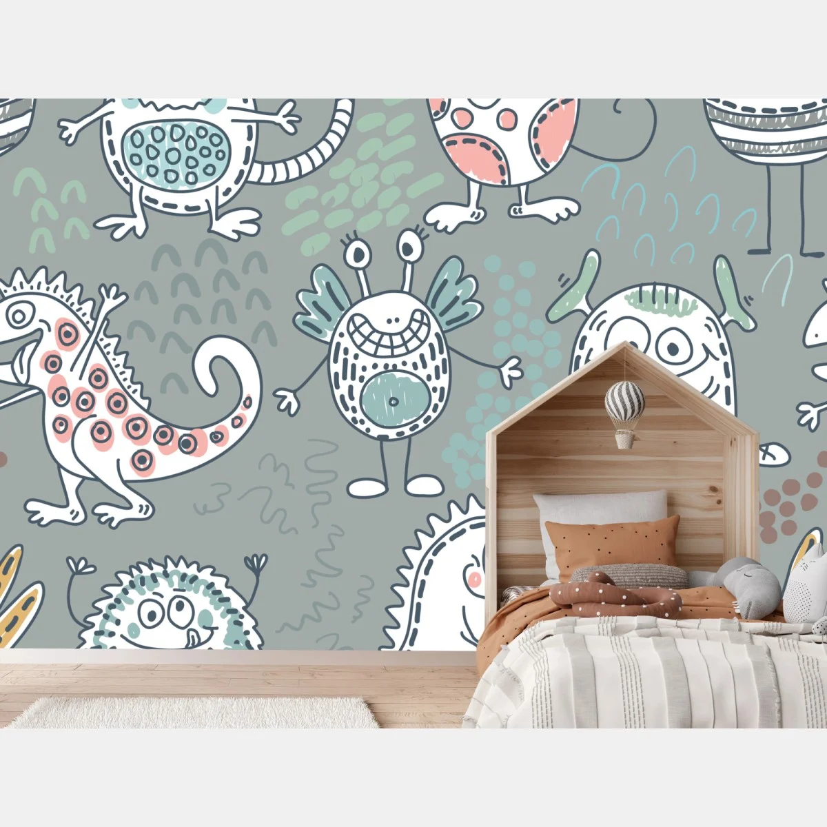 Papier peint motifs de monstres mignons pour chambre d'enfant – Wallnifity® Papier peint motifs de monstres mignons pour chambre d'enfant – Wallnifity®