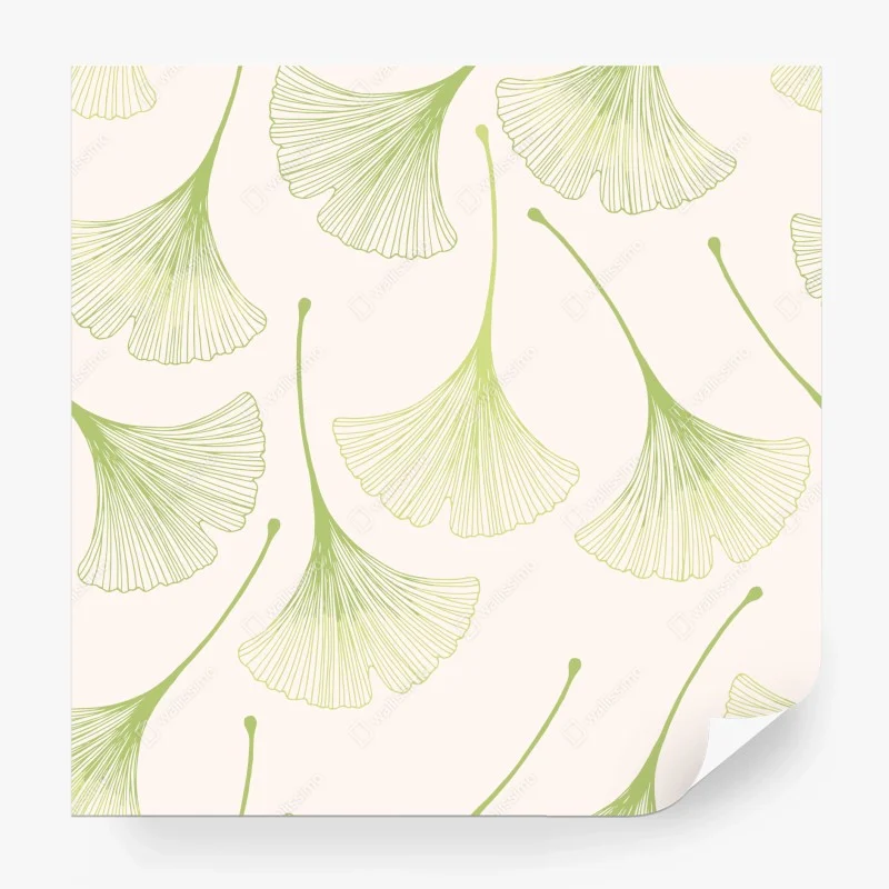 Papier peint motif délicat de feuilles de ginkgo – Wallnifity® Papier peint motif délicat de feuilles de ginkgo – Wallnifity®