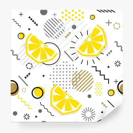 Papier peint éclats d'agrumes graphiques – Wallnifity®