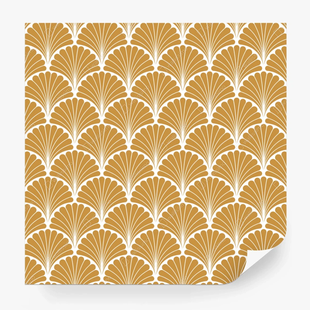 Papier peint motif coquillage art déco doré – Wallnifity® Papier peint motif coquillage art déco doré – Wallnifity®