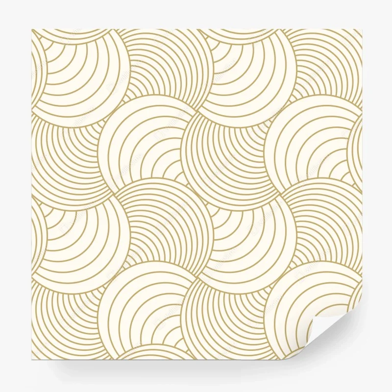 Papier peint motif de cercles dorés minimaliste – Wallnifity® Papier peint motif de cercles dorés minimaliste – Wallnifity®