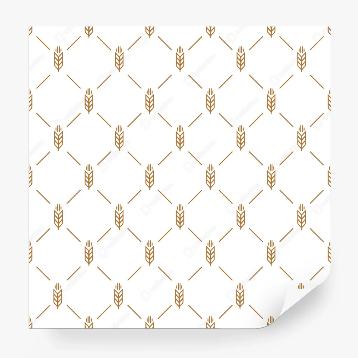 Papier peint motif épis de blé minimaliste – Wallnifity® Papier peint motif épis de blé minimaliste – Wallnifity®