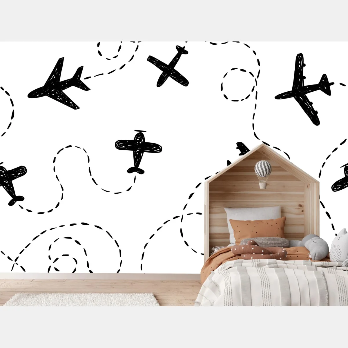 Papier peint motif d'avions en vol noir et blanc – Wallnifity® Papier peint motif d'avions en vol noir et blanc – Wallnifity®