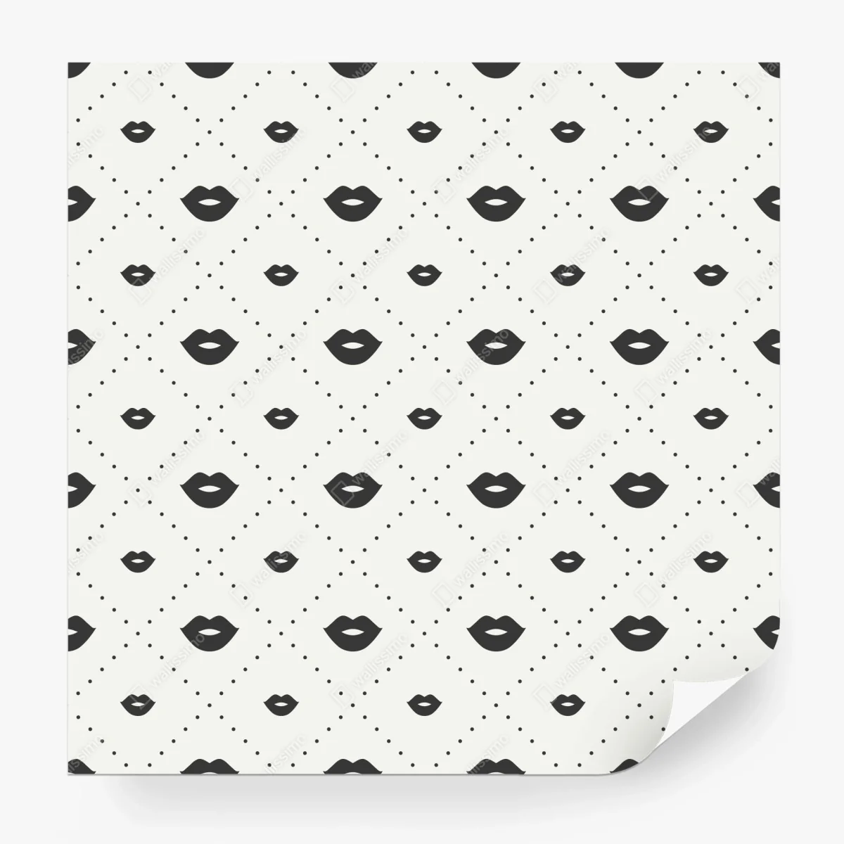 Papier peint motif lèvres minimalistes en noir et blanc – Wallnifity® Papier peint motif lèvres minimalistes en noir et blanc – Wallnifity®