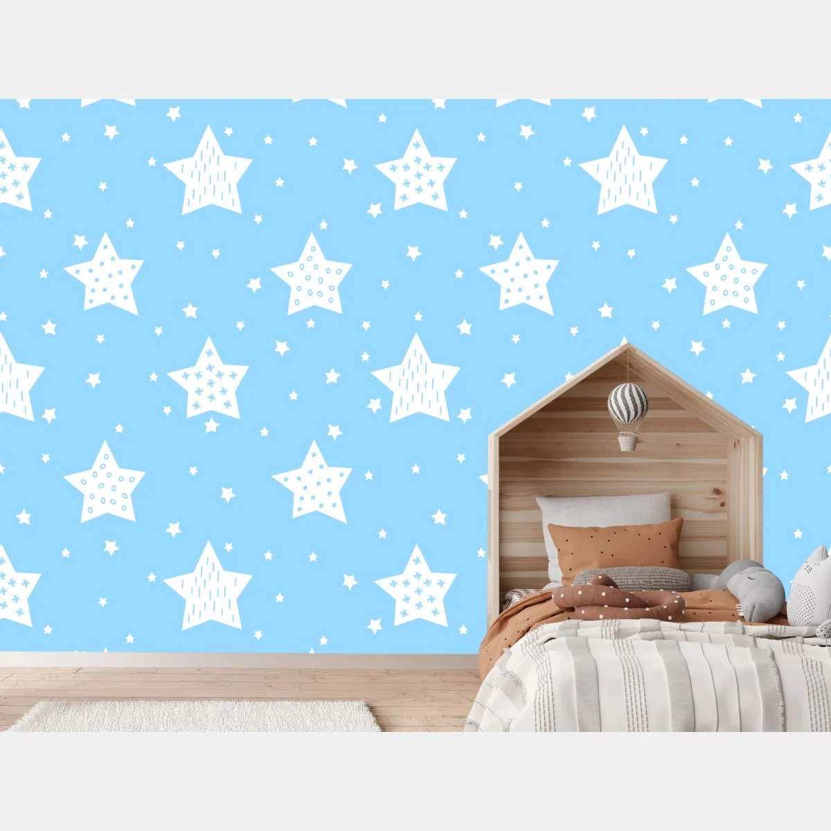 Papier peint étoiles douces pour chambre d'enfant – Wallnifity® Papier peint étoiles douces pour chambre d'enfant – Wallnifity®