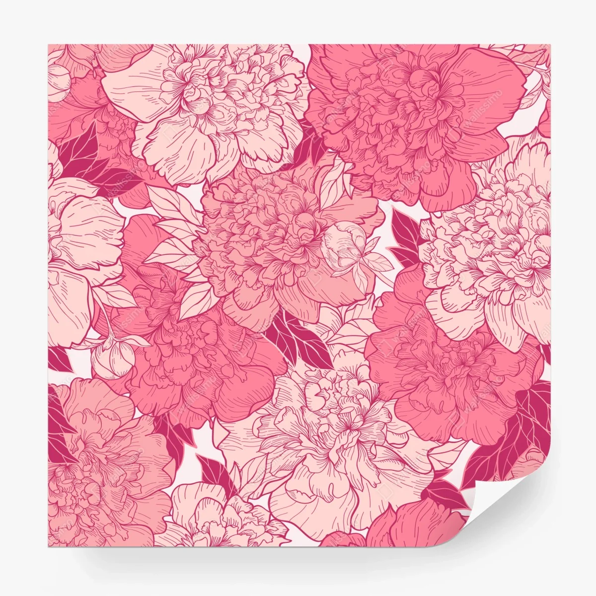 Papier peint pivoines roses élégantes – Wallnifity® Papier peint pivoines roses élégantes – Wallnifity®