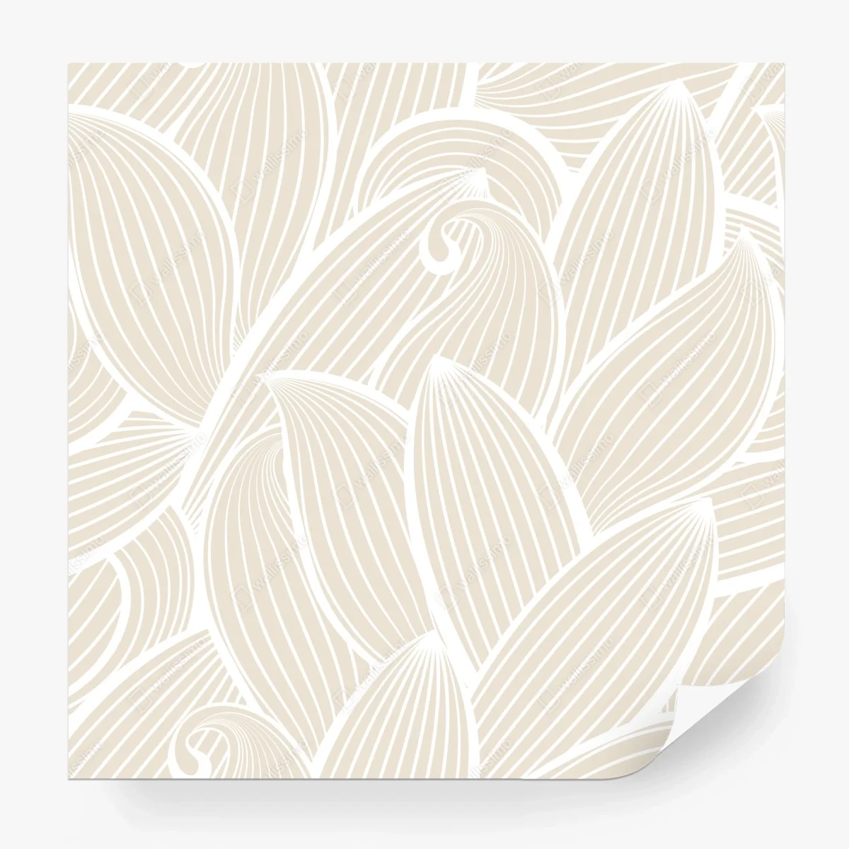 Papier peint motif floral organique beige minimaliste – Wallnifity® Papier peint motif floral organique beige minimaliste – Wallnifity®