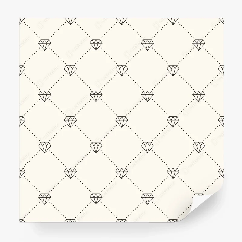 Papier peint motif diamant minimaliste sur fond beige – Wallnifity® Papier peint motif diamant minimaliste sur fond beige – Wallnifity®