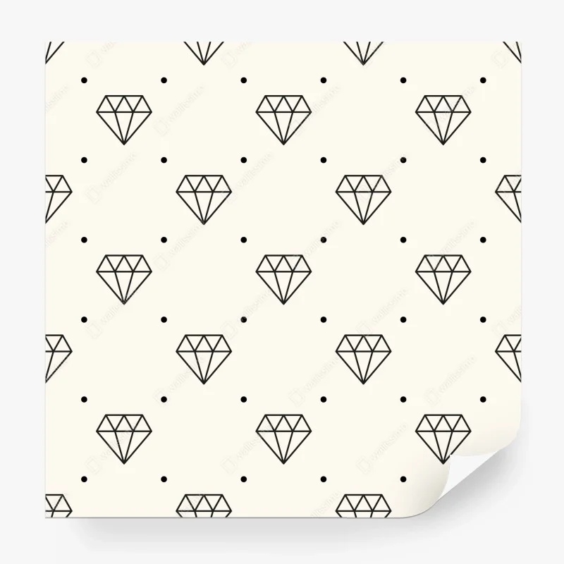 Papier peint motif de diamants géométriques minimaliste – Wallnifity® Papier peint motif de diamants géométriques minimaliste – Wallnifity®