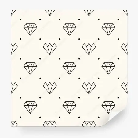 Papier peint motif de diamants géométriques minimaliste – Wallnifity®
