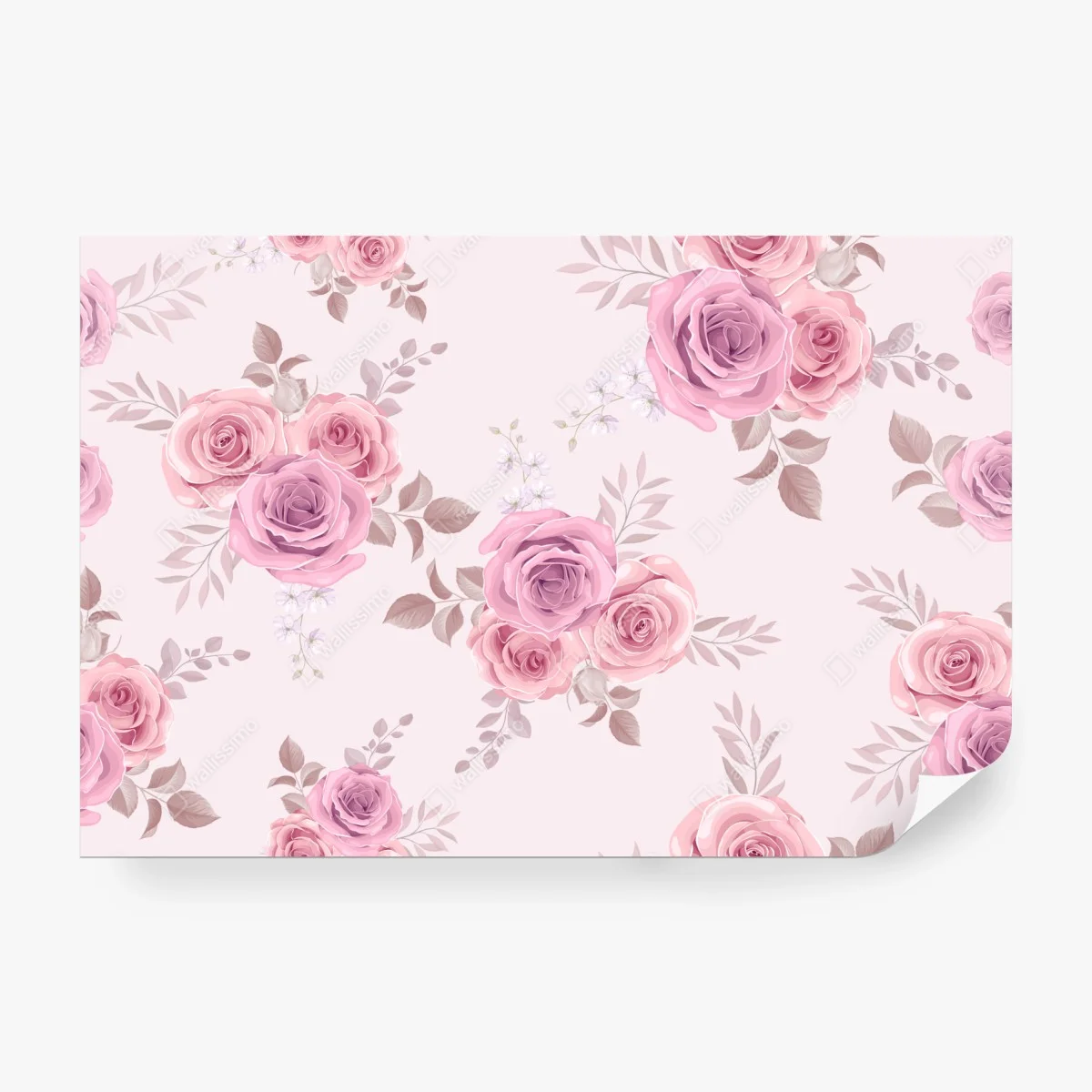 Papier peint motif floral de roses pastel – Wallnifity® Papier peint motif floral de roses pastel – Wallnifity®