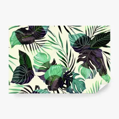Papier peint feuillage tropical élégant – Wallnifity®