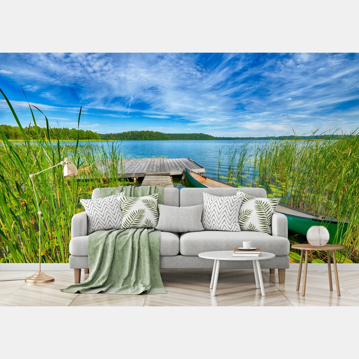 Papier peint escapade au bord du lac en Masurie – Wallnifity® Papier peint escapade au bord du lac en Masurie – Wallnifity®
