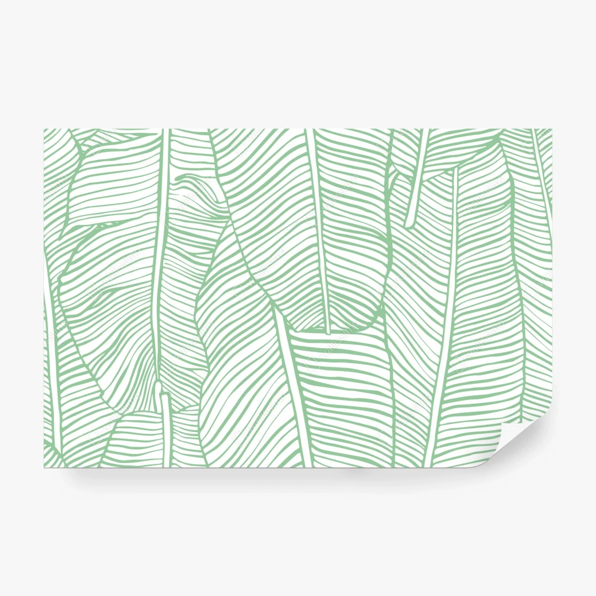 Papier peint motif feuilles de bananier vert menthe – Wallnifity® Papier peint motif feuilles de bananier vert menthe – Wallnifity®