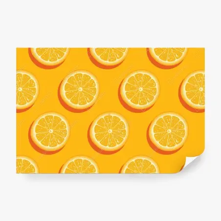 Papier peint motif d'oranges ensoleillées – Wallnifity®