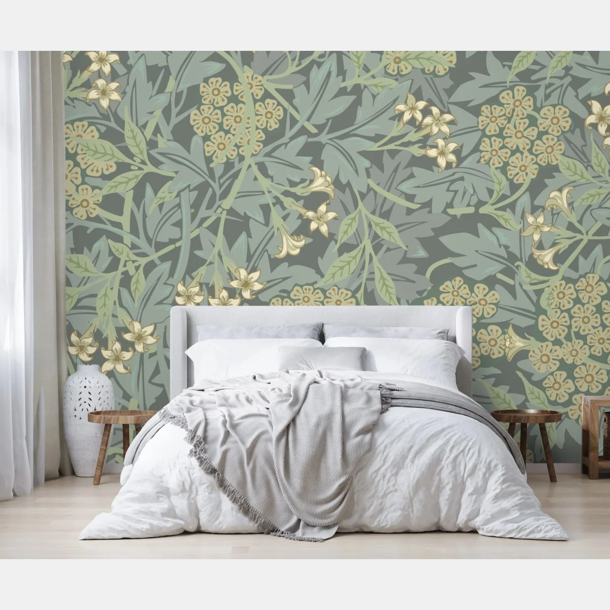 Papier peint motif floral botanique élégant – Wallnifity® Papier peint motif floral botanique élégant – Wallnifity®